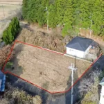 空撮(赤枠内が敷地) 空撮(赤枠内が敷地)