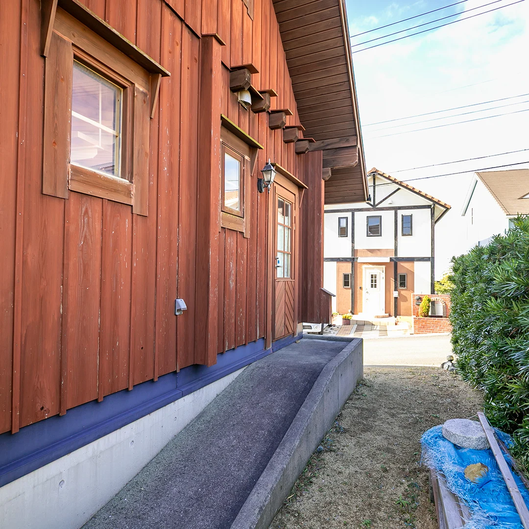 玄関前スロープ