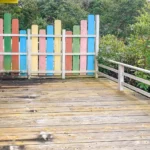 北側ウッドデッキ