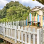 南側ウッドデッキ