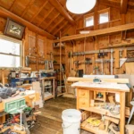 作業小屋室内 作業小屋室内